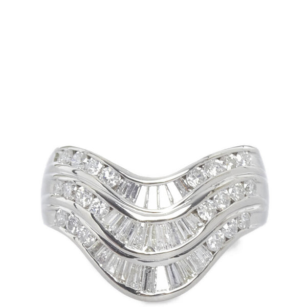 Pt900 プラチナ ダイヤ1.60ct リング 指輪 レディース 17号 【中古】