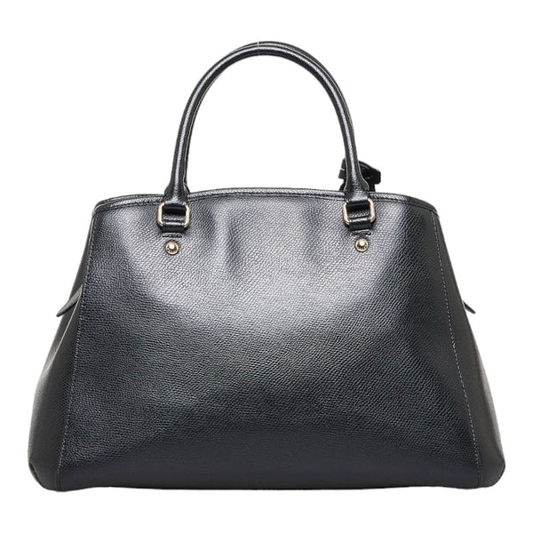 コーチ ハンドバッグ ショルダーバッグ 2WAY ブラック ゴールド レザー レディース COACH 【中古】