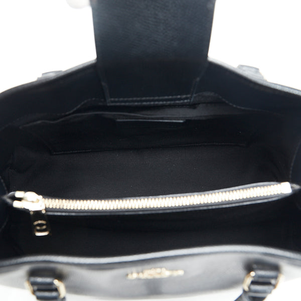 コーチ ハンドバッグ ショルダーバッグ 2WAY ブラック ゴールド レザー レディース COACH 【中古】