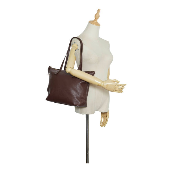 フルラ トートバッグ ブラウン レザー レディース Furla 【中古】