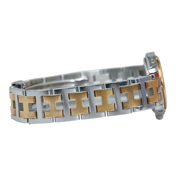 エルメス クリッパー 腕時計 CL4.220.130 3752 クオーツ ホワイト文字盤 ステンレススチール レディース HERMES 【中古】