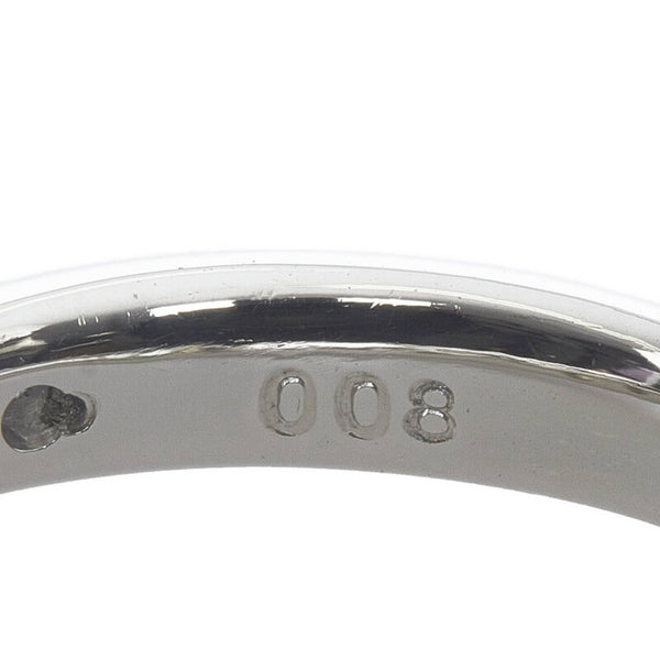 Pt900 プラチナ K18 ゴールド コンビ エメラルド0.56ct ダイヤ0.08ct リング 指輪 レディース 12.5号 【中古】