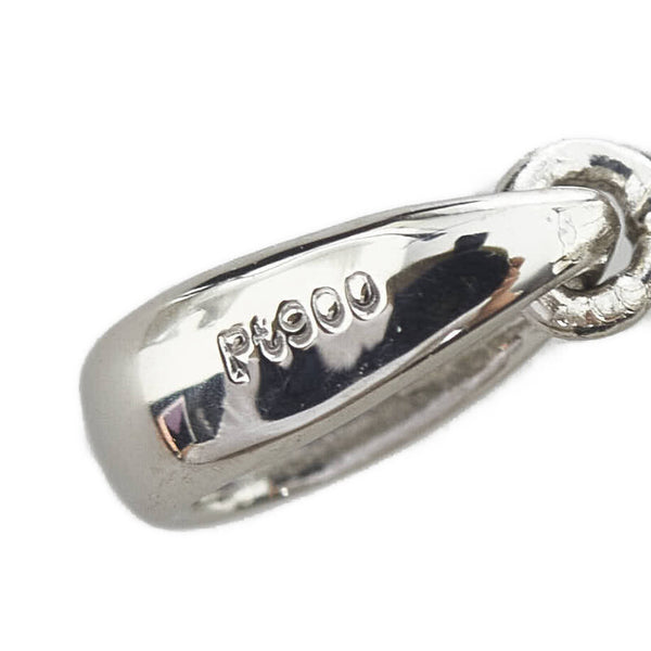Pt900 プラチナ エメラルド2.93ct ダイヤ0.23ct ペンダントトップ レディース 【中古】