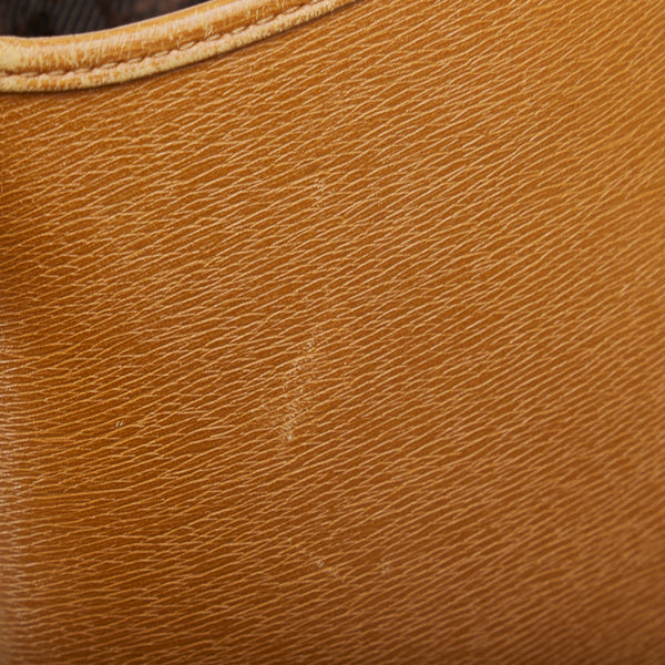 グッチ バンブー ジャッキー ハンドバッグ ワンショルダーバッグ 001 4060 ブラウン キャメル レザー レディース GUCCI 【中古】