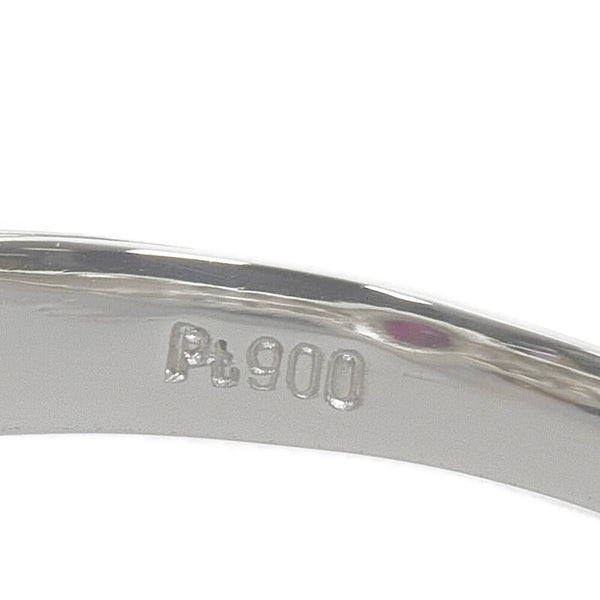 Pt900 プラチナ ルビー0.68ct ダイヤ0.45ct リング 指輪 レディース 8号 【中古】