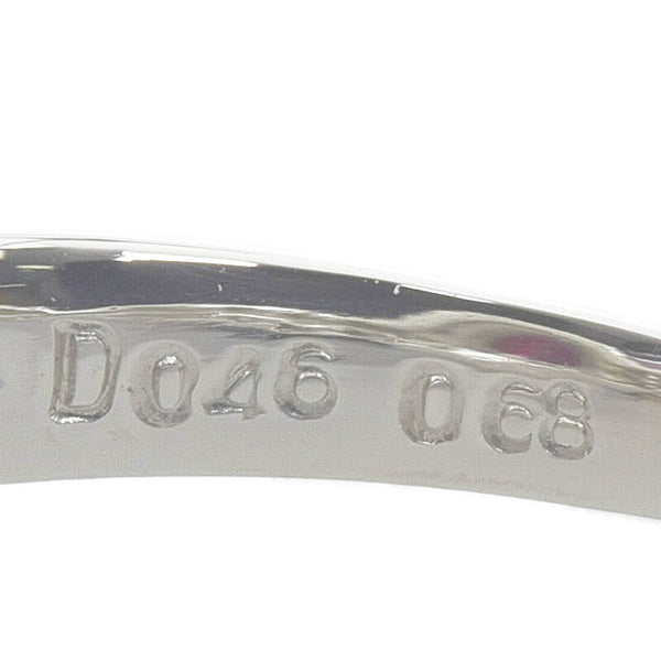 Pt900 プラチナ ルビー0.68ct ダイヤ0.45ct リング 指輪 レディース 8号 【中古】