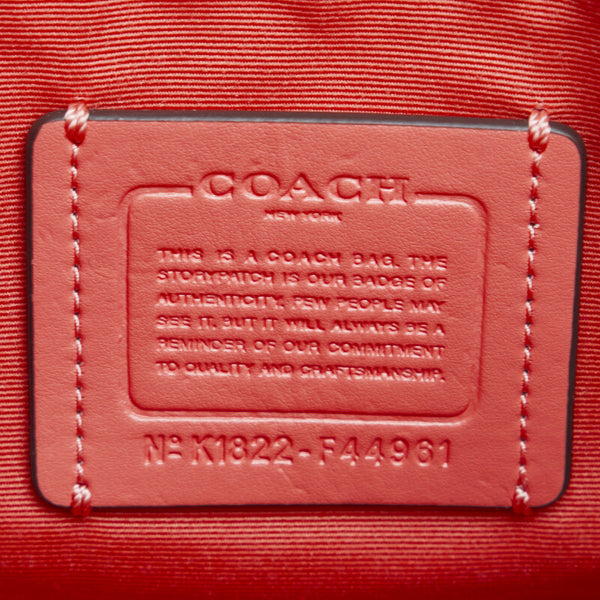 コーチ フラワー 花柄 ショルダーバッグ ハンドバッグ 2WAY F44961 ベージュ ブラウン PVC レザー レディース COACH 【中古】