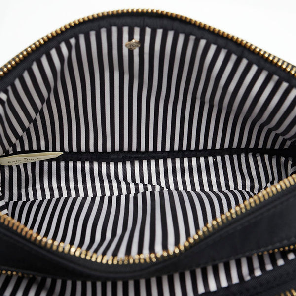 ケイトスペード 斜め掛け ショルダーバッグ ブラック ナイロン レザー レディース Kate Spade 【中古】