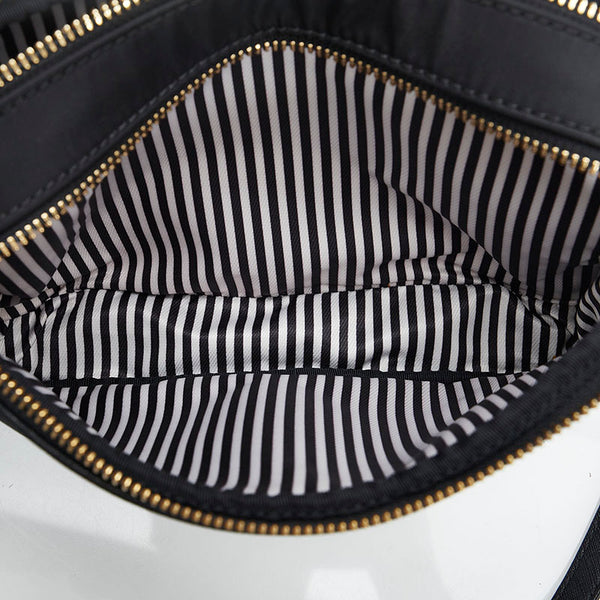 ケイトスペード 斜め掛け ショルダーバッグ ブラック ナイロン レザー レディース Kate Spade 【中古】