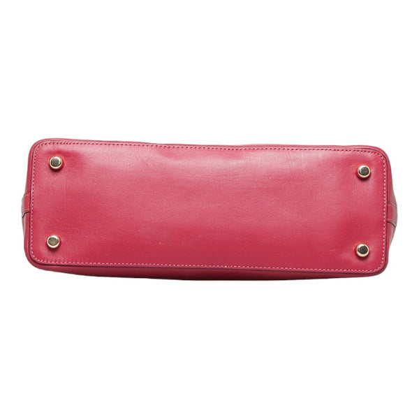 コーチ シグネチャー ショルダーバッグ ハンドバッグ 2WAY F29564 ベージュ ピンク PVC レザー レディース COACH 【中古】