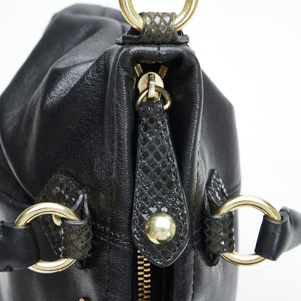 コーチ ショルダーバッグ ハンドバッグ 2WAY F20342 ブラック レザー レディース COACH 【中古】