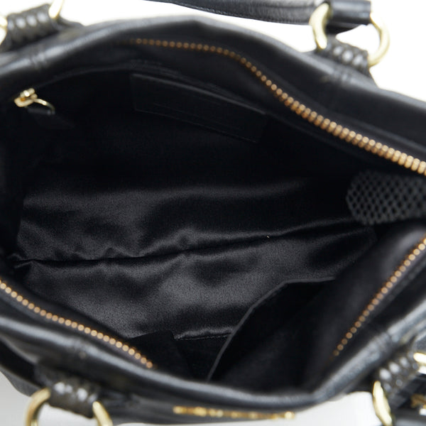 コーチ ショルダーバッグ ハンドバッグ 2WAY F20342 ブラック レザー レディース COACH 【中古】