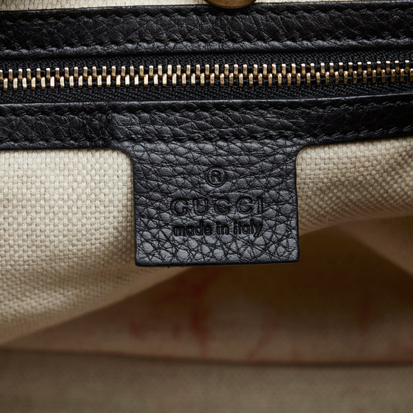 グッチ ソーホー タッセル チェーン ショルダーバッグ 308982 ブラック レザー レディース GUCCI 【中古】