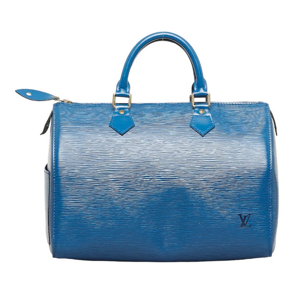 ルイ ヴィトン エピ スピーディ30 ハンドバッグ ミニボストンバッグ M43005 トレドブルー レザー レディース LOUIS VUITTON 【中古】