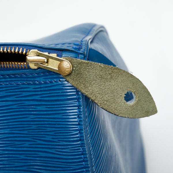 ルイ ヴィトン エピ スピーディ30 ハンドバッグ ミニボストンバッグ M43005 トレドブルー レザー レディース LOUIS VUITTON 【中古】