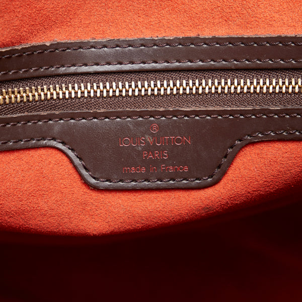 ルイ ヴィトン ダミエ ユゼス ハンドバッグ トートバッグ N51128 ブラウン PVC レザー レディース LOUIS VUITTON 【中古】