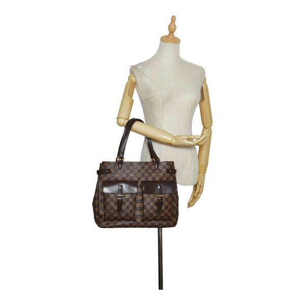 ルイ ヴィトン ダミエ ユゼス ハンドバッグ トートバッグ N51128 ブラウン PVC レザー レディース LOUIS VUITTON 【中古】