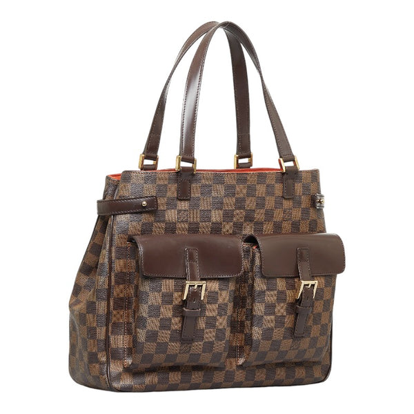ルイ ヴィトン ダミエ ユゼス ハンドバッグ トートバッグ N51128 ブラウン PVC レザー レディース LOUIS VUITTON 【中古】