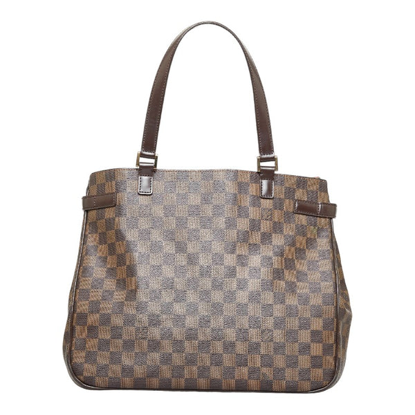ルイ ヴィトン ダミエ ユゼス ハンドバッグ トートバッグ N51128 ブラウン PVC レザー レディース LOUIS VUITTON 【中古】