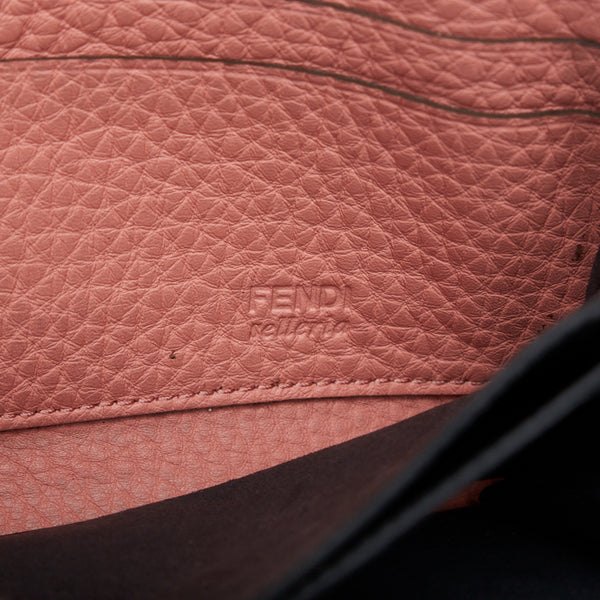 フェンディ セレリア ラウンドファスナー 長財布 8M0299 ピンク レザー レディース FENDI 【中古】