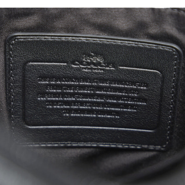 コーチ シグネチャー ヘリテージ 斜め掛け ショルダーバッグ F71167 ブラック PVC レザー レディース COACH 【中古】