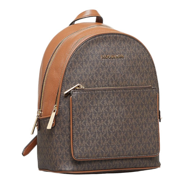 マイケルコース MKロゴ シグネチャー リュック バックパック ブラウン PVC レザー レディース Michael Kors 【中古】