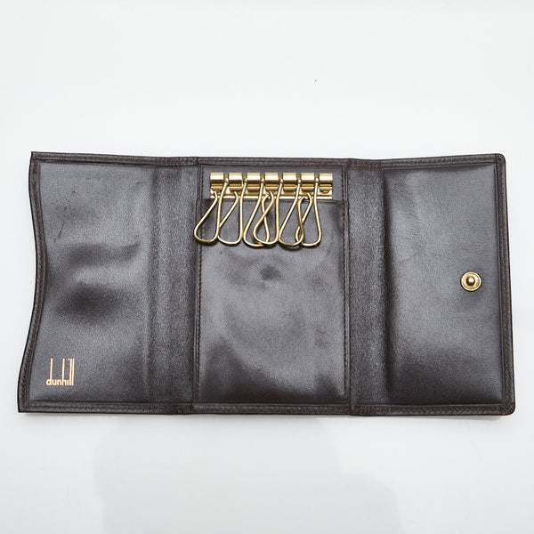 ダンヒル 6連 キーケース ブラウン レザー メンズ Dunhill 【中古】