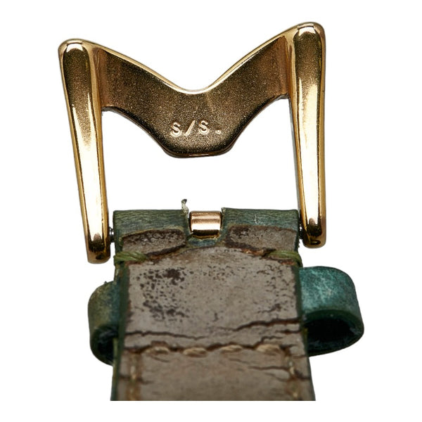 ガガ ミラノ マヌアーレ48MM 腕時計 手巻き グリーン文字盤 ステンレススチール メンズ Gaga Milano 【中古】