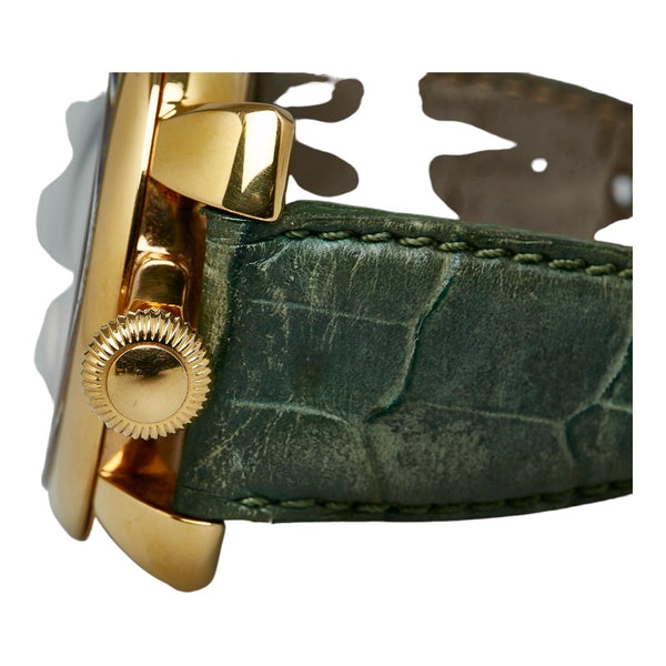 ガガ ミラノ マヌアーレ48MM 腕時計 手巻き グリーン文字盤 ステンレススチール メンズ Gaga Milano 【中古】