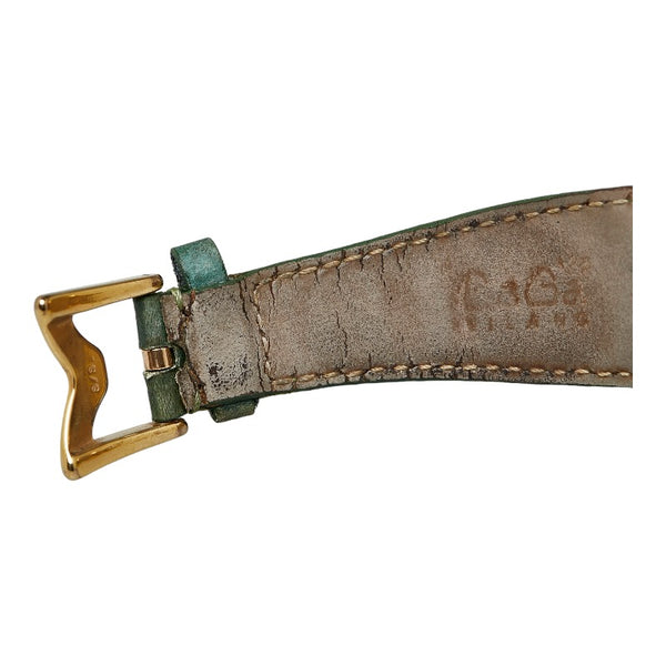 ガガ ミラノ マヌアーレ48MM 腕時計 手巻き グリーン文字盤 ステンレススチール メンズ Gaga Milano 【中古】