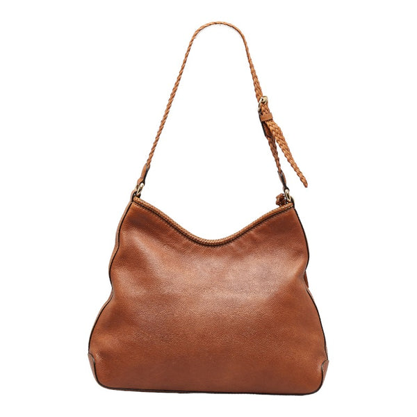 グッチ マラケシュ タッセル ワンショルダーバッグ 257026 ブラウン レザー レディース GUCCI 【中古】