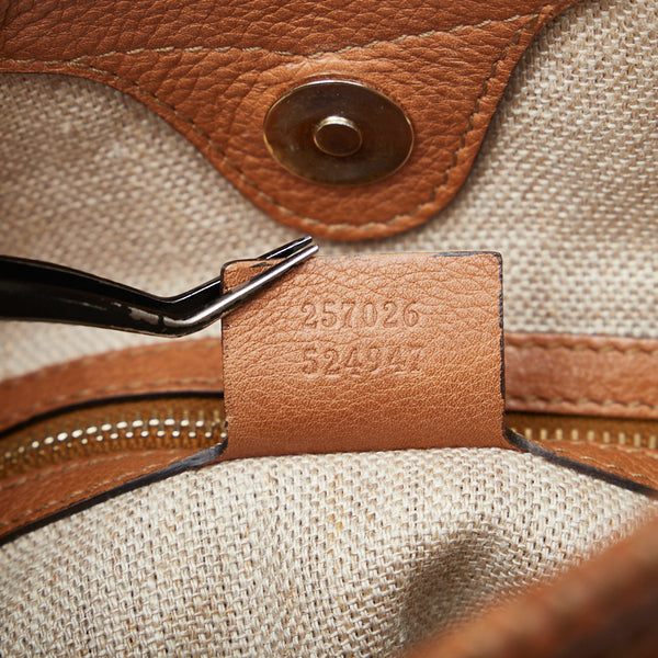 グッチ マラケシュ タッセル ワンショルダーバッグ 257026 ブラウン レザー レディース GUCCI 【中古】