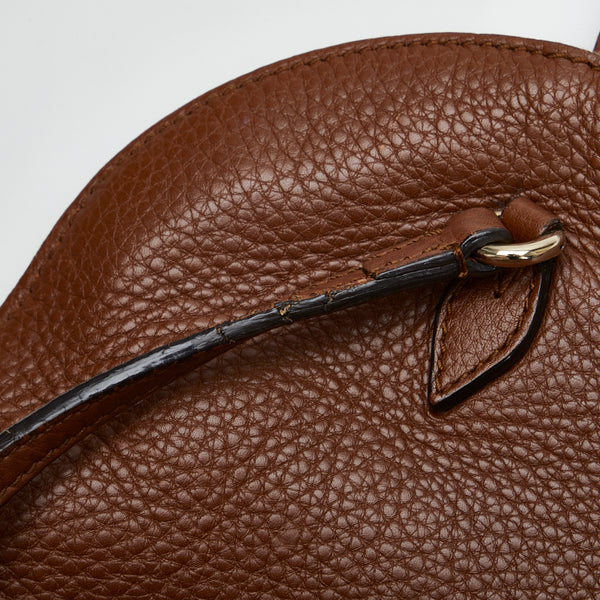 グッチ トートバッグ ハンドバッグ 323673 ブラウン レザー レディース GUCCI 【中古】