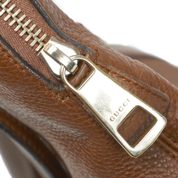 グッチ トートバッグ ハンドバッグ 323673 ブラウン レザー レディース GUCCI 【中古】