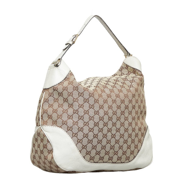 グッチ GGキャンバス シャルロッテ ショルダーバッグ ワンショルダーバッグ 203506 ブラウン ホワイト レザー レディース GUCCI 【中古】