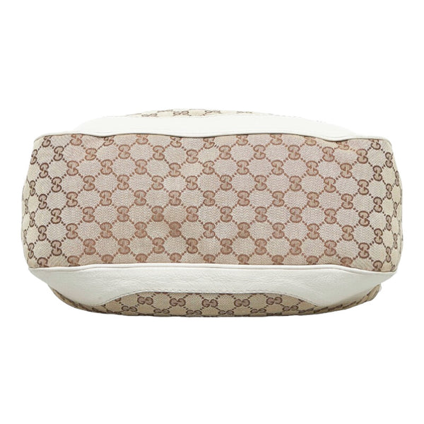 グッチ GGキャンバス シャルロッテ ショルダーバッグ ワンショルダーバッグ 203506 ブラウン ホワイト レザー レディース GUCCI 【中古】