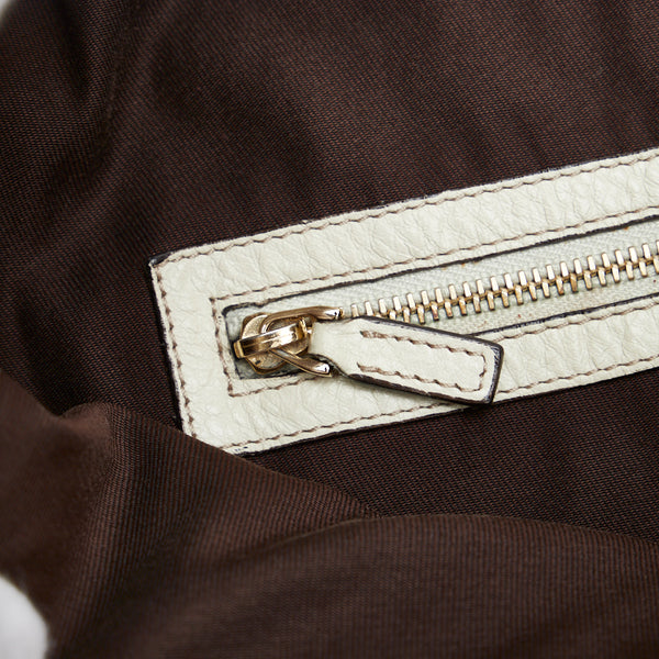 グッチ GGキャンバス シャルロッテ ショルダーバッグ ワンショルダーバッグ 203506 ブラウン ホワイト レザー レディース GUCCI 【中古】