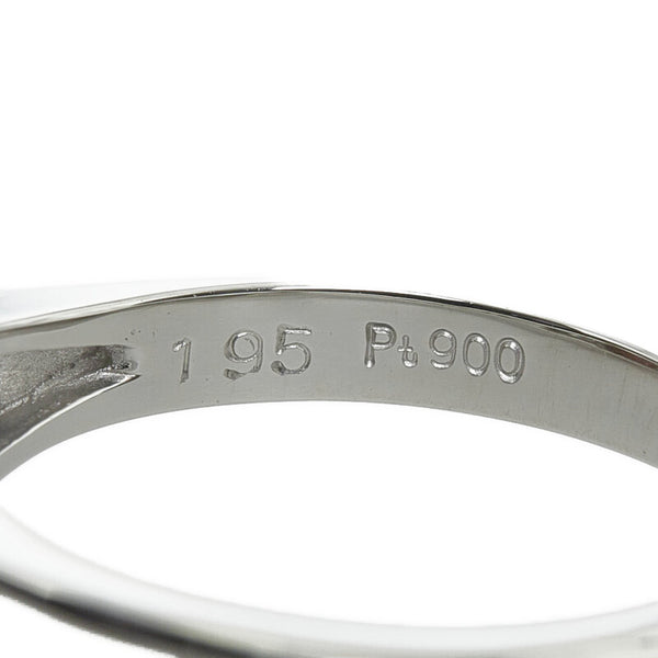 Pt900 プラチナ トルマリンキャッツアイ1.95ct ダイヤ0.17ct リング 指輪 レディース 11.5号 【中古】