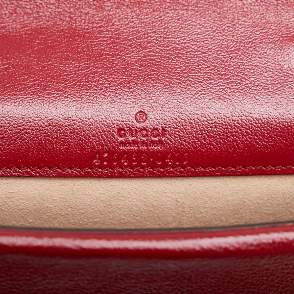 グッチ ディオニュソス チェーン ショルダーバッグ 476432 ブラック ホワイト ワインレッド ツイード レザー レディース GUCCI 【中古】