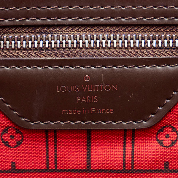 ルイ ヴィトン ダミエ ネヴァーフルGM トートバッグ ハンドバッグ N51106 ブラウン PVC レザー レディース LOUIS VUITTON 【中古】