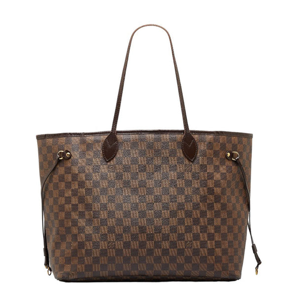 ルイ ヴィトン ダミエ ネヴァーフルGM トートバッグ ハンドバッグ N51106 ブラウン PVC レザー レディース LOUIS VUITTON 【中古】