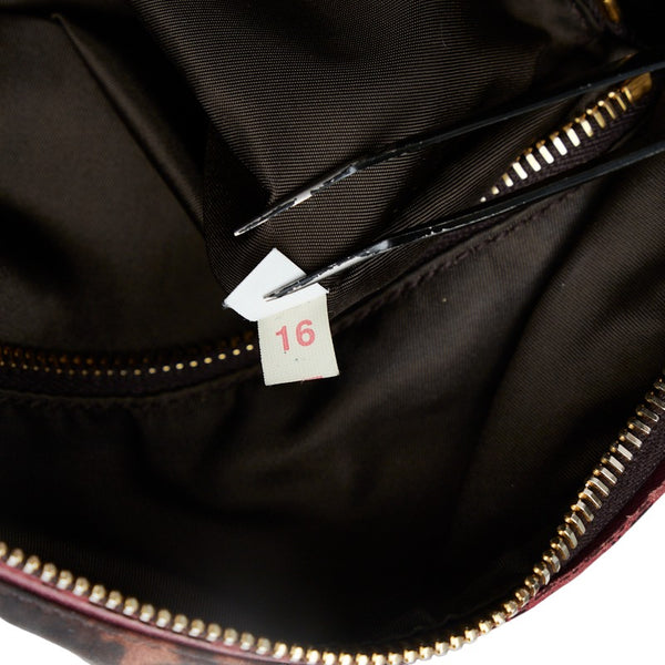 プラダ ハンドバッグ ミニボストンバッグ BL0567 ピンク マルチカラー ナイロン レザー レディース PRADA 【中古】
