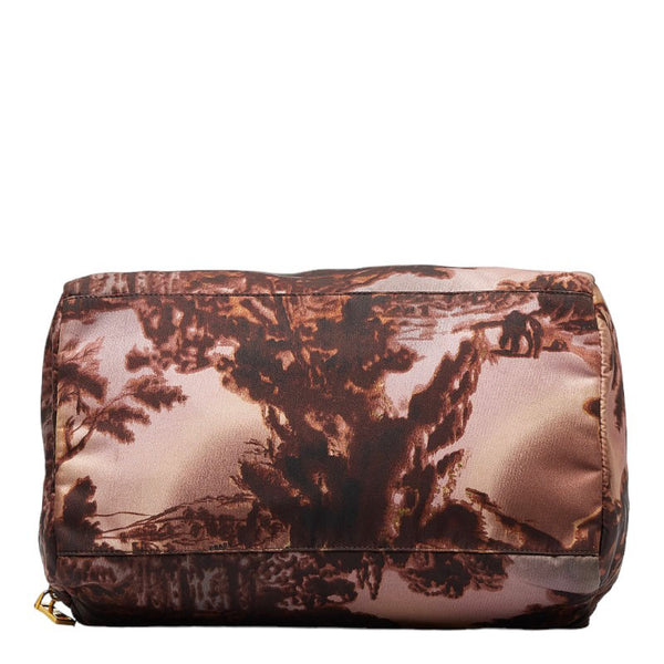 プラダ ハンドバッグ ミニボストンバッグ BL0567 ピンク マルチカラー ナイロン レザー レディース PRADA 【中古】