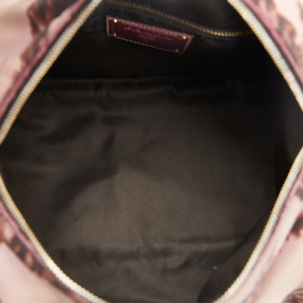 プラダ ハンドバッグ ミニボストンバッグ BL0567 ピンク マルチカラー ナイロン レザー レディース PRADA 【中古】