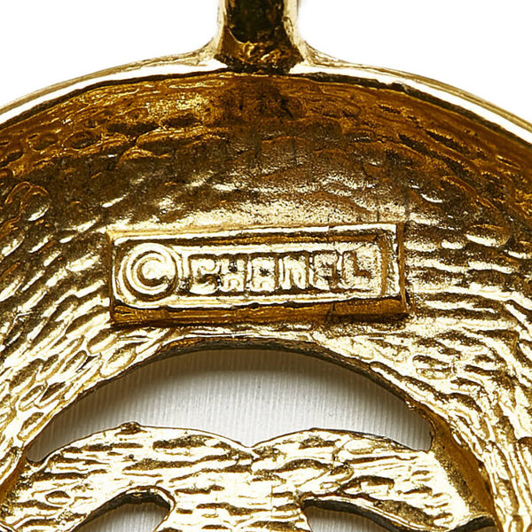 シャネル ココマーク CC ラウンド ネックレス ゴールド メッキ レディース CHANEL 【中古】