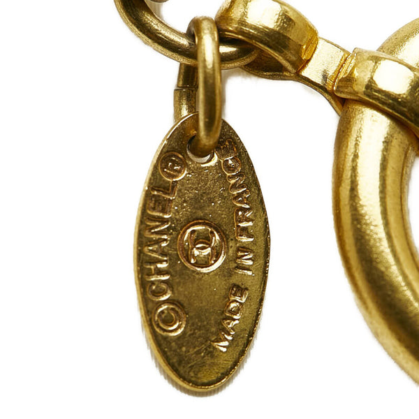 シャネル ココマーク ひし形 ネックレス ゴールド メッキ レディース CHANEL 【中古】