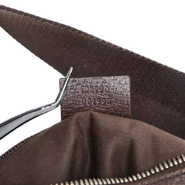 グッチ GGキャンバス 斜め掛け ショルダーバッグ 122790 ベージュ キャンバス レザー レディース GUCCI 【中古】