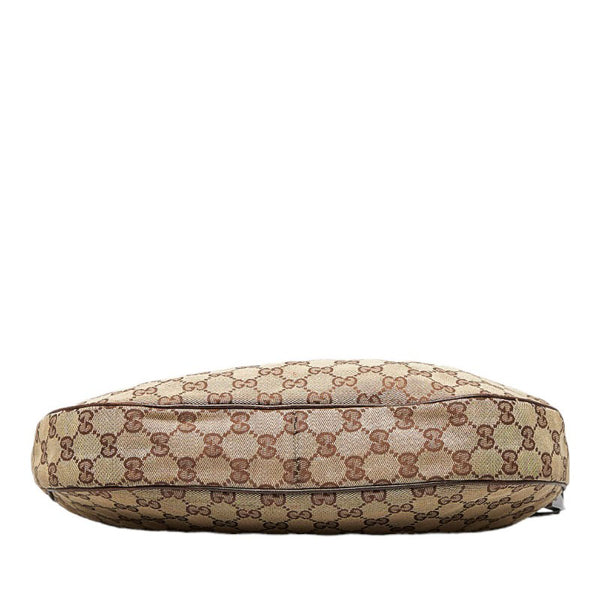 グッチ GGキャンバス 斜め掛け ショルダーバッグ 122790 ベージュ キャンバス レザー レディース GUCCI 【中古】