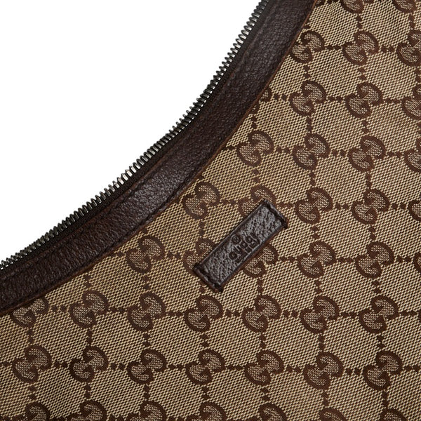 グッチ GGキャンバス 斜め掛け ショルダーバッグ 122790 ベージュ キャンバス レザー レディース GUCCI 【中古】