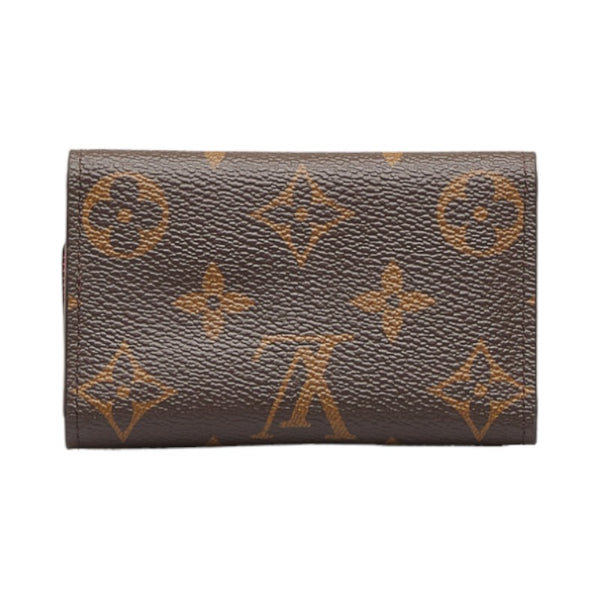 ルイ ヴィトン モノグラム ミュルティクレ6 キーケース M60701 ブラウン フューシャ PVC レザー レディース LOUIS VUITTON 【中古】